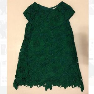 🌟Girls emerald green lace dress🌟